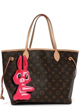 LOUIS VUITTON X Sun Yitian Monogram Rabbit Neverfull MM